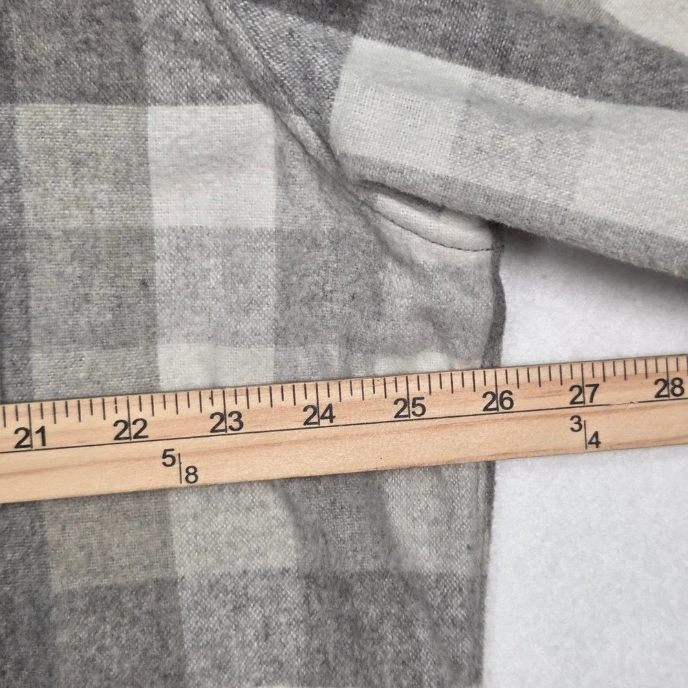 Jeremiah Flannel Shirt‎ Mens XL Gray Plaid Wool Blend Long Sleeve Button Up